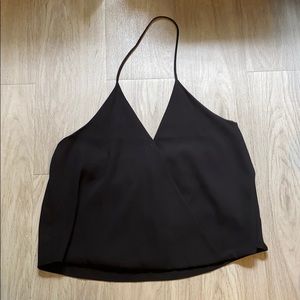 Tobi black halter bubble top